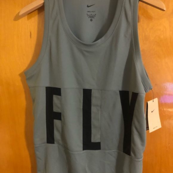 Nike Tops - Nike Tank Top Womens Medium Dri Fit Mesh Gray Fly